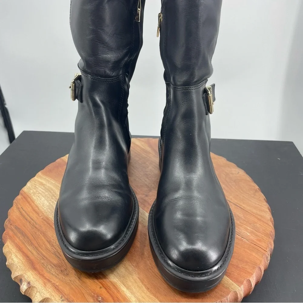 Dolce‎ Vita Women's Ember Tall Boot, Black Leather, Size 8